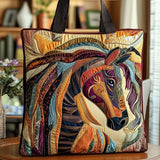 Women's Bag with Multicoloured Mosaic Horse – Two Sizes