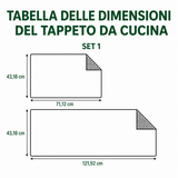 Winter Non-Slip Kitchen Mat with Sparkling Snow NCU0NT10926