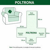 Quilted Sofa Cover with Paws and Grass NCU0PT10910