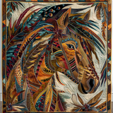 Quilted Blanket Horse NCU0DK143