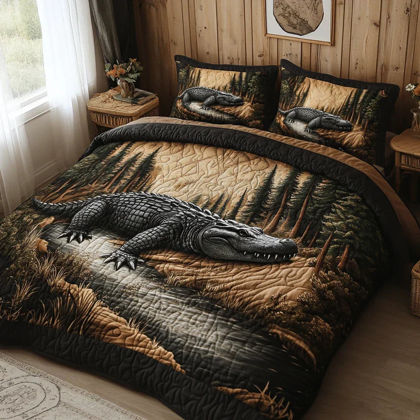 Quilted Cover Set - Woodland Animals