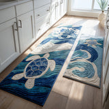Non-slip kitchen rug with water and calm NCU0PT10163