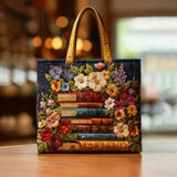 Artisan Floral Print Tote Bag