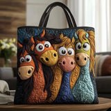 Quilted Bag with Magical Ponies – Spacious and Lightweight