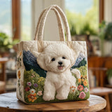 Charming Quilted Tote for Dog Lovers