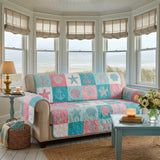 Quilted Sofa Cover Beach Retreat