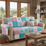 Quilted Sofa Cover Beach Retreat