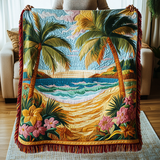 Woven Tranquil Beach Blanket NCU0VH3877
