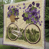 Artistic Rug in the Shape of a Bicycle Bouquet NCU0PT814