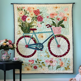 Blooms Bicycle Art Tapestry Wall Hanging NCU0TL1018