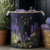 Quilted Laundry Basket — Black Cat's Refuge