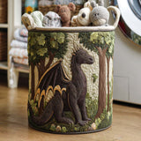 Quilted laundry basket with a warm and intense pattern NCU0NNT1096