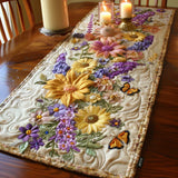 Quilted Table Cover - Blooming Garden