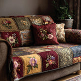Quilted Sofa Cover Cottage in Flower – Soft to the Touch