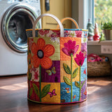 Quilted Boho Laundry Basket NCU0DV613