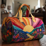 Quilted travel bag with bright dawn pattern NCU0DK9815
