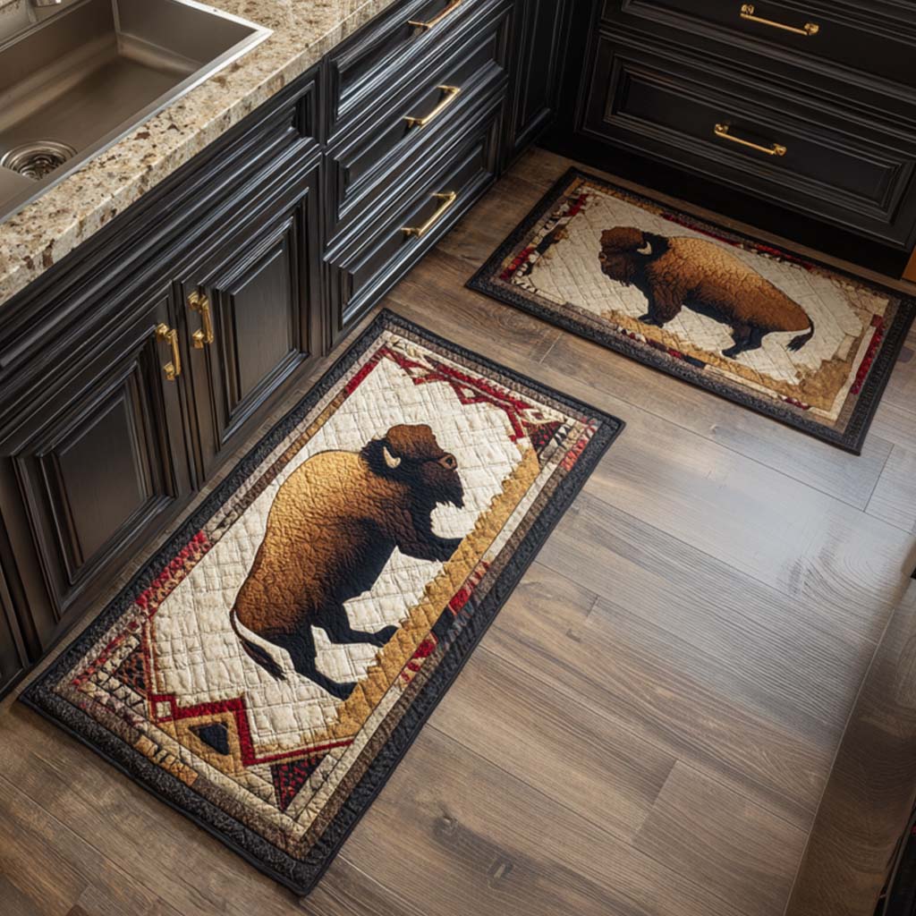 Non-slip kitchen rug with dreamcatcher pattern NCU0VT322