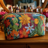 Quilted beauty case with colourful cacti NCU0PT9621