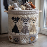 Quilted Laundry Basket — Schnauzer