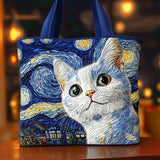 Celestial Whiskers Tote Bag
