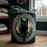 Quilted Laundry Basket — Celtic Cat