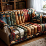 Quilted Sofa Cover Striped
