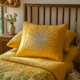 Quilted cushion cover with golden horizon NCU0VL937