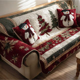 Christmas Eve Quilted Sofa Cover