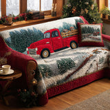 Quilted sofa cover with Christmas pattern NCU0TV883
