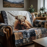 Quilted Cow Highland Sofa Cover