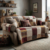 Quilted Sofa Cover in Country Style
