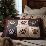 Quilted cushion cover with cosy paws NCU0DV8939