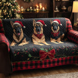 Quilted Sofa Cover Welcoming Shepherd