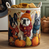 Quilted Laundry Basket — Bulldog Trio