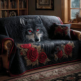 Quilted Sofa Cover Wolf