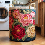 Quilted Laundry Basket — Crimson Petals