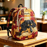 Custom Quilted Wiener Dog Backpack TG46