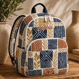 Personalized Quilted Backpack with Boho Tribal Design - TP52