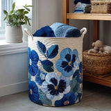 Quilted laundry basket with floral pattern NCU0PTT929