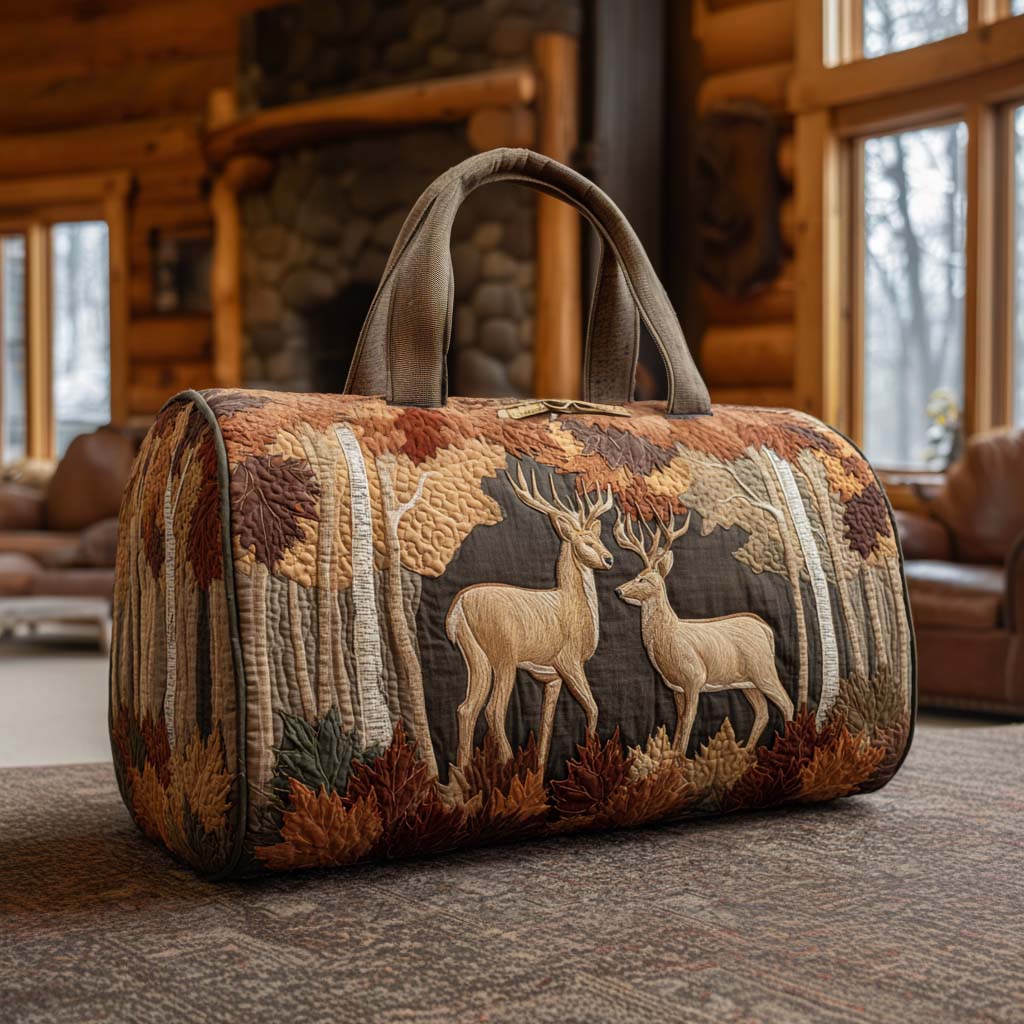 Quilted Travel Bag with Deer NCU0VT279
