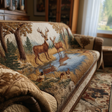 Quilted Sofa Cover Valley of the Deer