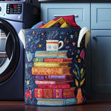 Quilted laundry basket with literary pattern NCU0NNT1122