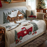 Quilted Sofa Cover Drift Snow