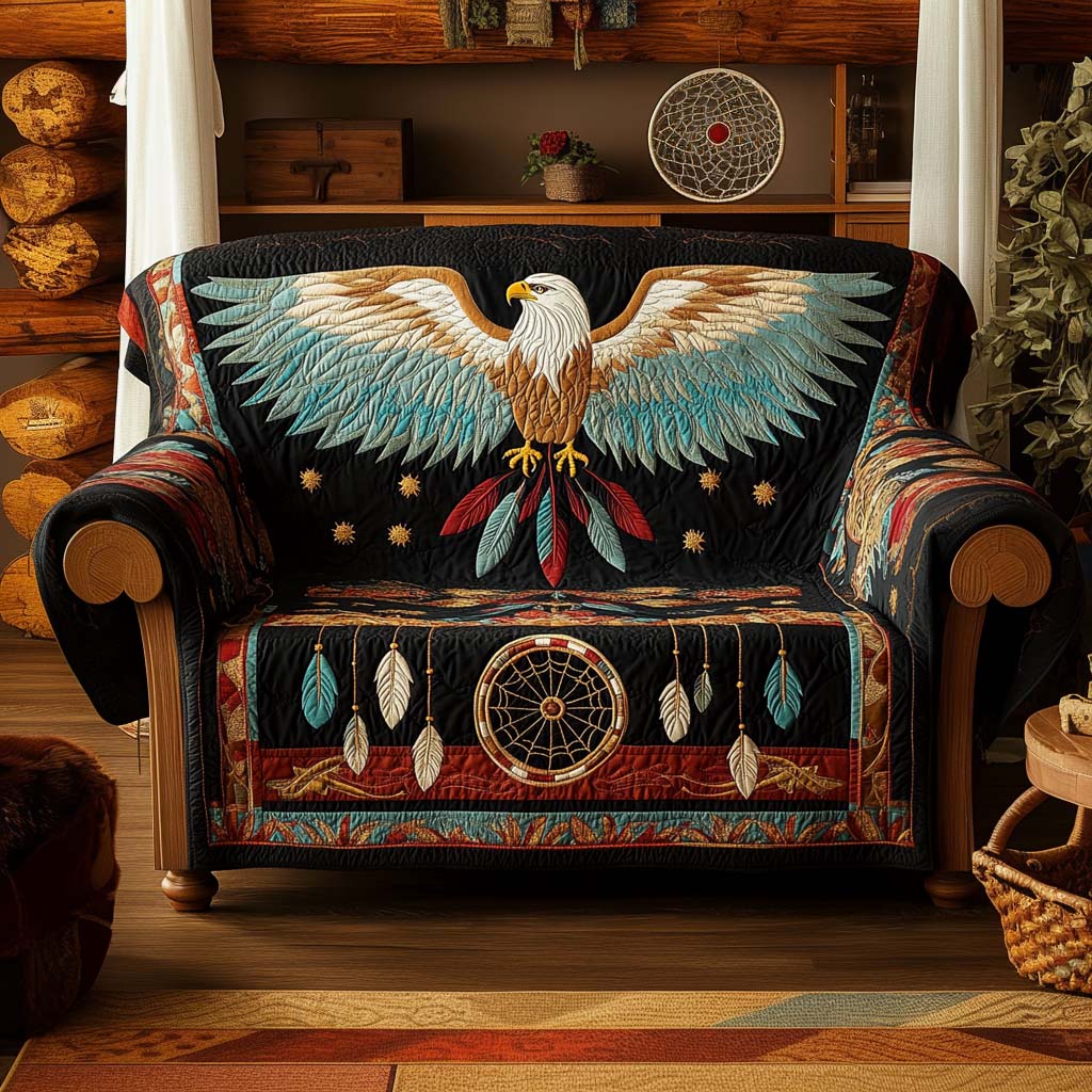 Quilted Sofa Cover Wild Harmony – Non-Slip