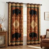 Buffalo Quilted Curtains Earthbound NCU0TV1623