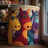 Quilted Laundry Basket — Eternal Horse