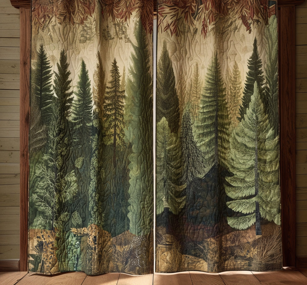 Quilted Curtains Forest NCU0VT331