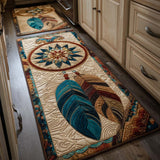 Non-slip kitchen rug with dreamcatcher pattern NCU0VT322