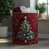 Quilted laundry basket with Christmas motif NCU0QN028