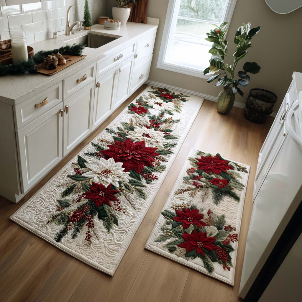 Classic Non-Slip Christmas Kitchen Mat NCU0VT323